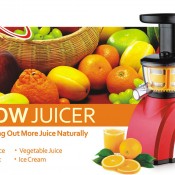 Slow Juicer เครื่องคั้นน้ำผลไม้ แยกกากแบบหมุนช้า