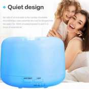 เครื่องพ่นอโรม่า พร้อมรีโมท! Aroma Diffuser with Remote Control ฟรี! น้ำมันหอมระเหยยูคาลิปตัส